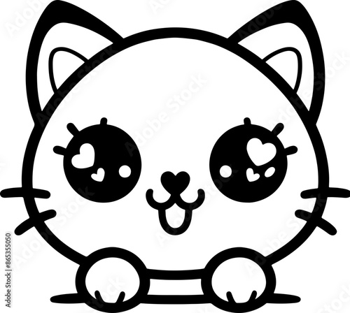 cat, animal, kitten, cartoon, pet, kitty, pets, animals, icon, vector, symbol, illustration, button, dog, sign, design, face, web, black, paw, smile, happy, cute, art, business