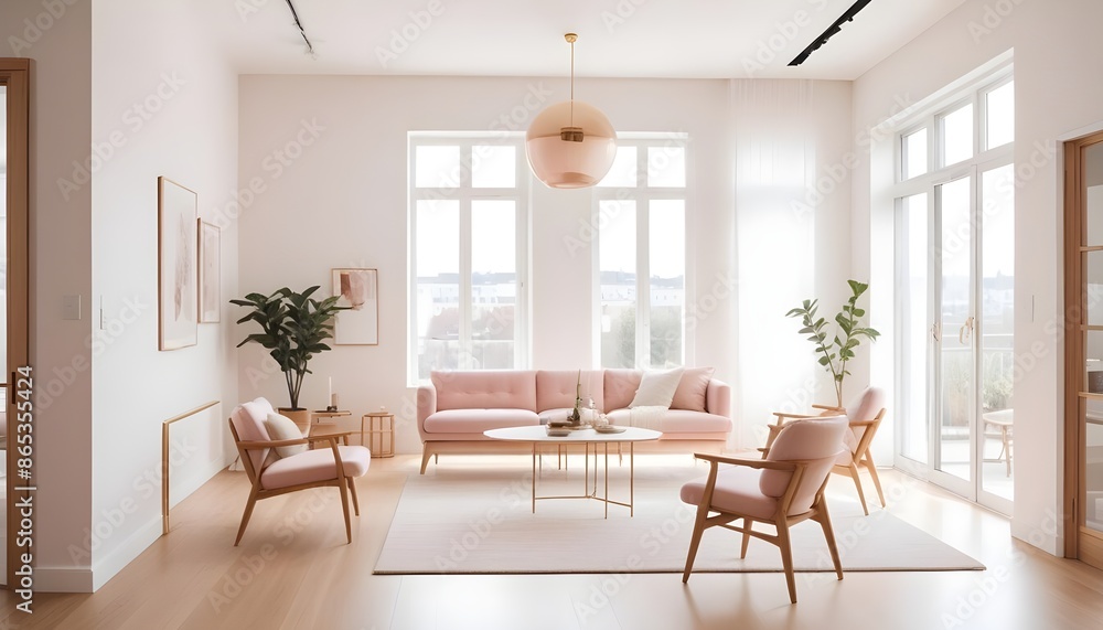 Photo interior modern design room 3d illustration Photo interior modern design room 3d illustration
