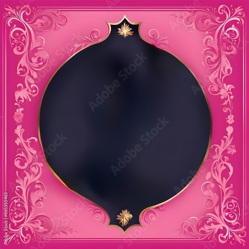 Pink Background With A Frame