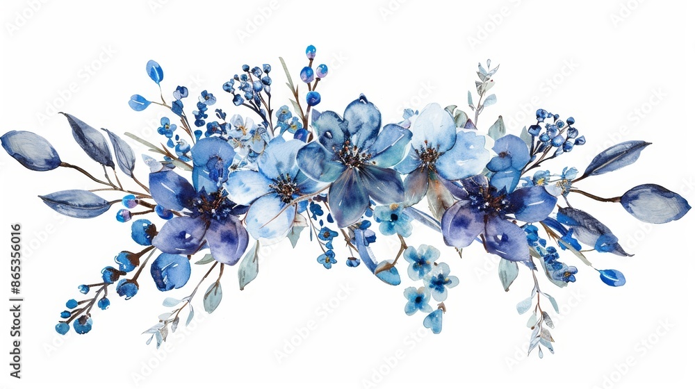 Watercolor modern dusty blue flower frame, delicate clipart with the image of winter flowers. Suitable for wedding invitation, save the date, printable, mothers day, birthdays. Watercolor modern dusty blue flower frame, delicate clipart with the image of winter flowers. Suitable for wedding invitation, save the date, printable, mothers day, birthdays.