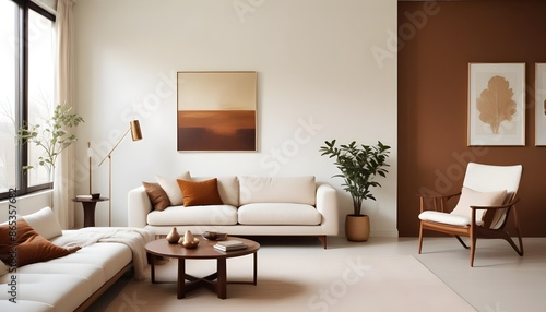 Photo interior modern design room 3d illustration