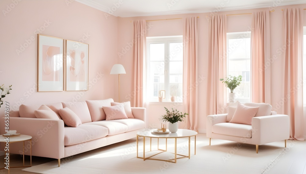 Photo interior modern design room 3d illustration Photo interior modern design room 3d illustration