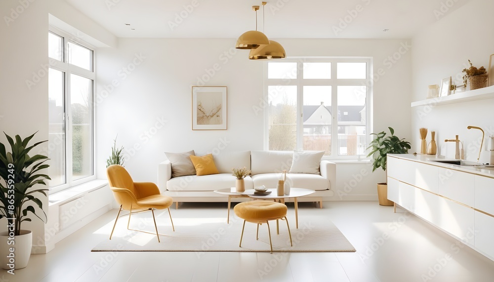 Photo interior modern design room 3d illustration Photo interior modern design room 3d illustration