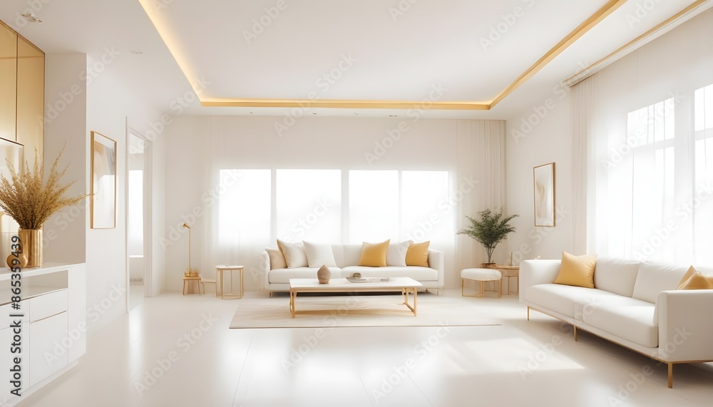 Photo interior modern design room 3d illustration Photo interior modern design room 3d illustration