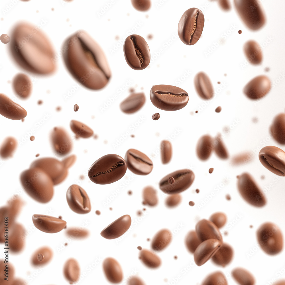Background, floating coffee beans, ai generative
Background, floating coffee beans, ai generative