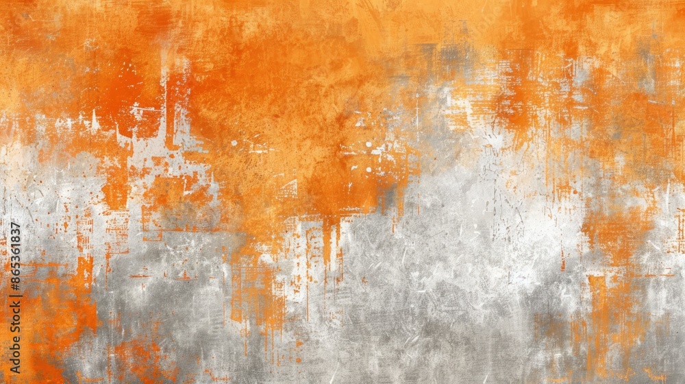 Obraz premium Abstract Orange And Grey Grunge Texture Background