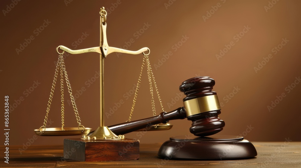 a justice scale and gavel in a courtroom setting a justice scale and gavel in a courtroom setting