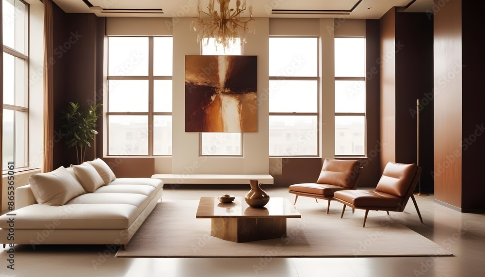 Photo interior modern design room 3d illustration Photo interior modern design room 3d illustration