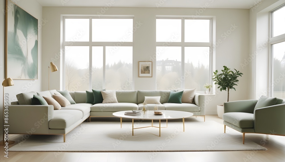 Photo interior modern design room 3d illustration Photo interior modern design room 3d illustration
