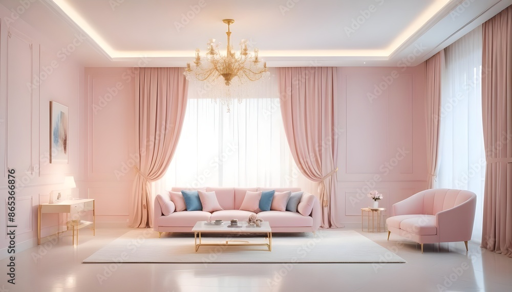 Photo interior modern design room 3d illustration Photo interior modern design room 3d illustration