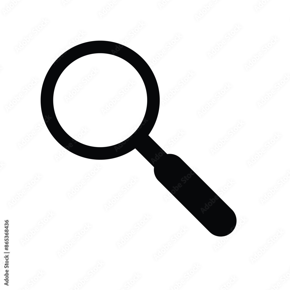 magnifying glass icon search vector design isolated white background magnifying glass icon search vector design isolated white background