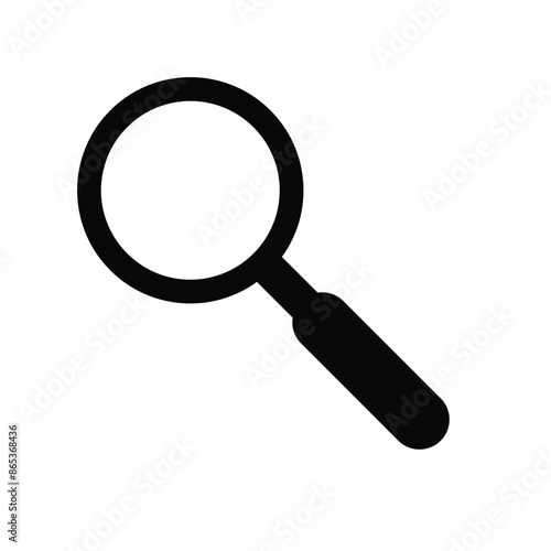 magnifying glass icon search vector design isolated white background