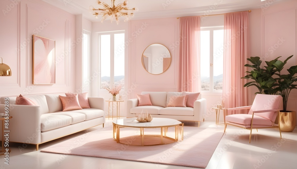 Photo interior modern design room 3d illustration Photo interior modern design room 3d illustration