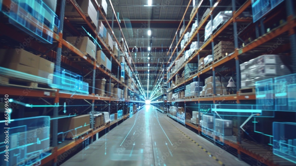 smart warehouse management system. digital high technology smart warehouse management system. digital high technology