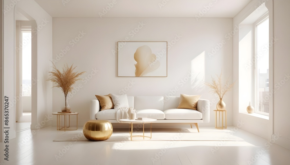 Photo interior modern design room 3d illustration Photo interior modern design room 3d illustration