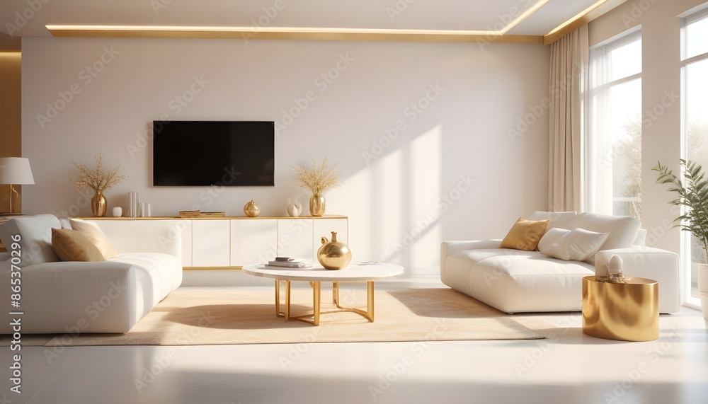 Photo interior modern design room 3d illustration Photo interior modern design room 3d illustration