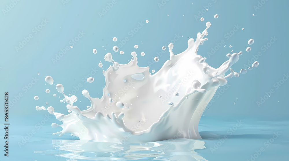 White milk splash White milk splash