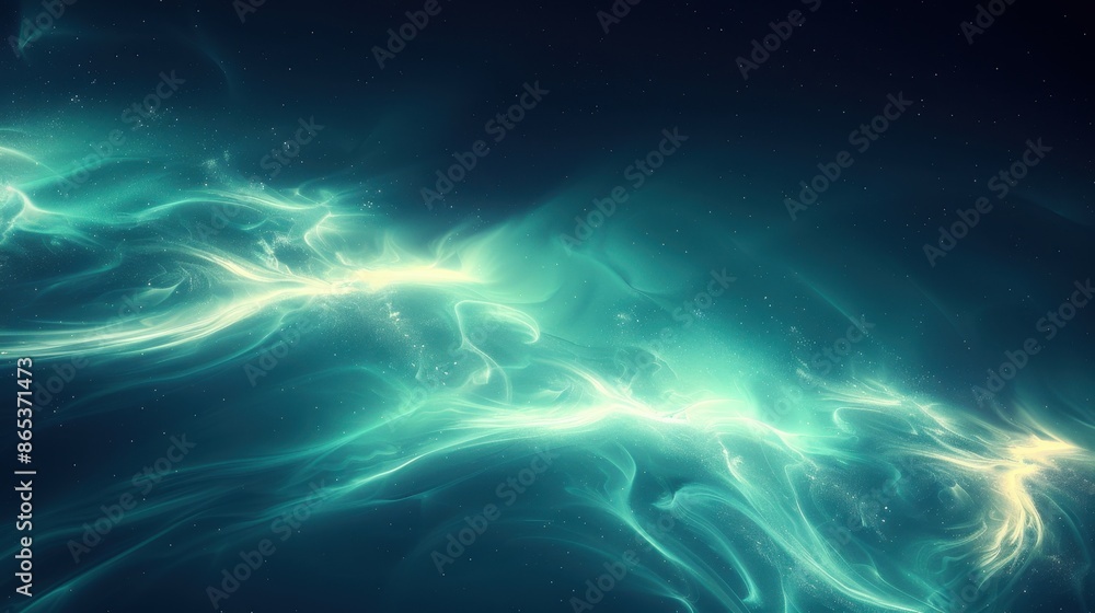 A minimalist depiction of the aurora borealis, with soft, flowing lights against a stark, dark sky. A minimalist depiction of the aurora borealis, with soft, flowing lights against a stark, dark sky.