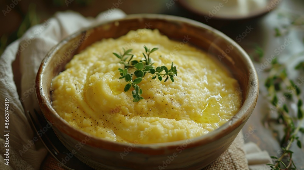 Cornmeal cooked with milk is the optimal choice for dinner Cornmeal cooked with milk is the optimal choice for dinner