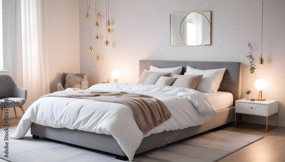 Photo interior modern design room 3d illustration Photo interior modern design room 3d illustration