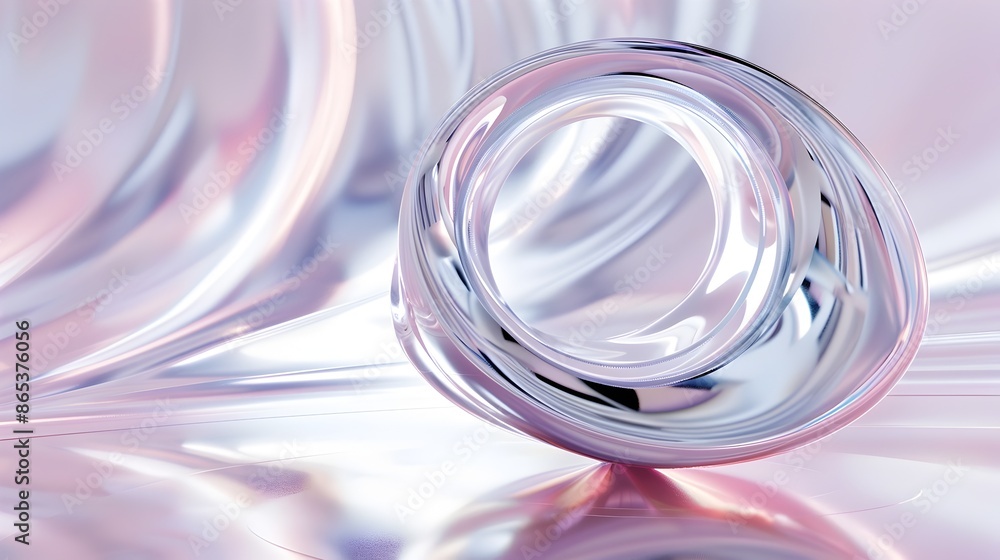 Fluid Circular Abstraction with Prismatic Reflections and Transparency Fluid Circular Abstraction with Prismatic Reflections and Transparency