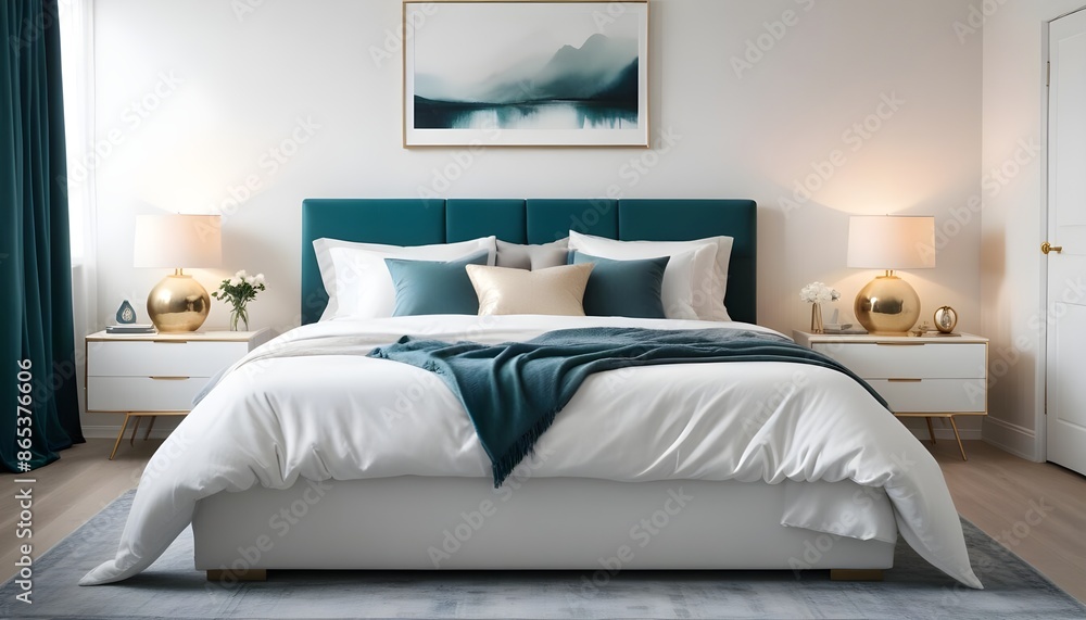 Photo interior modern design room 3d illustration Photo interior modern design room 3d illustration