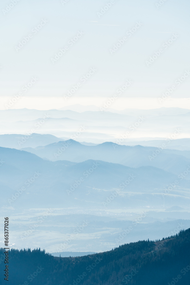 Fototapeta premium mountain landscape with clouds