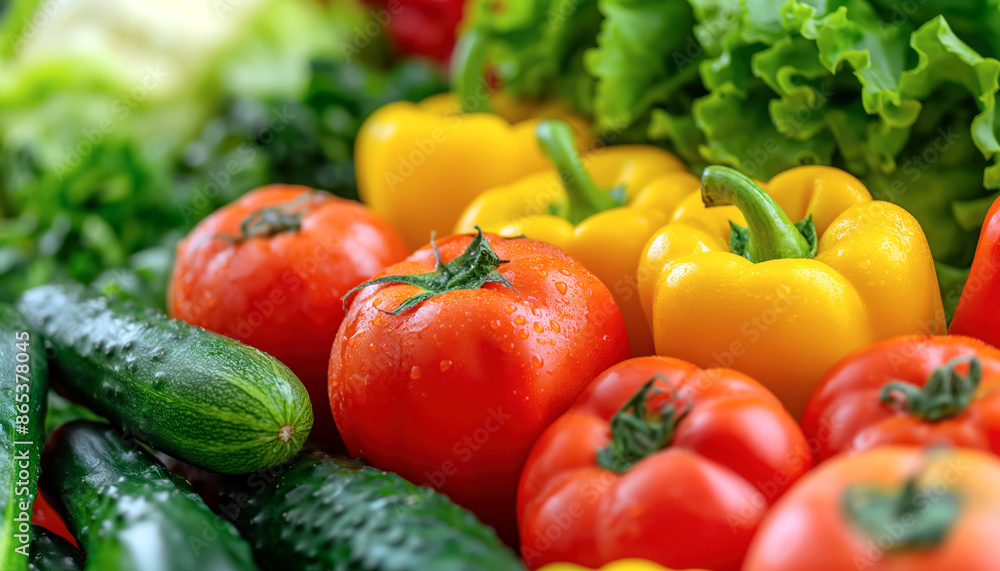 Fresh Vegetables: A Vibrant Display of Colors Fresh Vegetables: A Vibrant Display of Colors