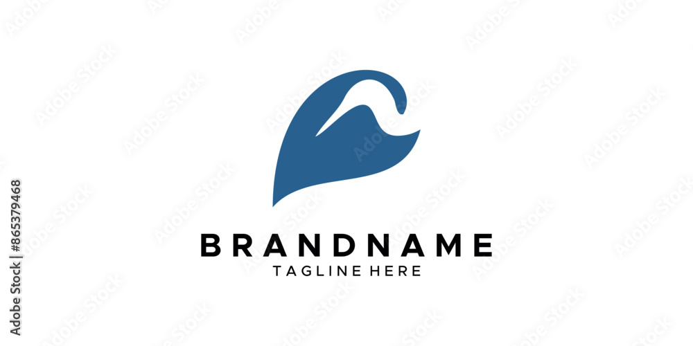 a graphic image with a heron leaf theme, on a white background. graphic vector base. a graphic image with a heron leaf theme, on a white background. graphic vector base.