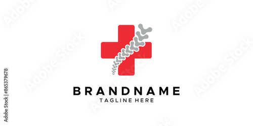 a graphic image with a chiropractic health theme on a white background. graphic vector base.