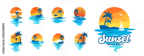 Large set with sun icon