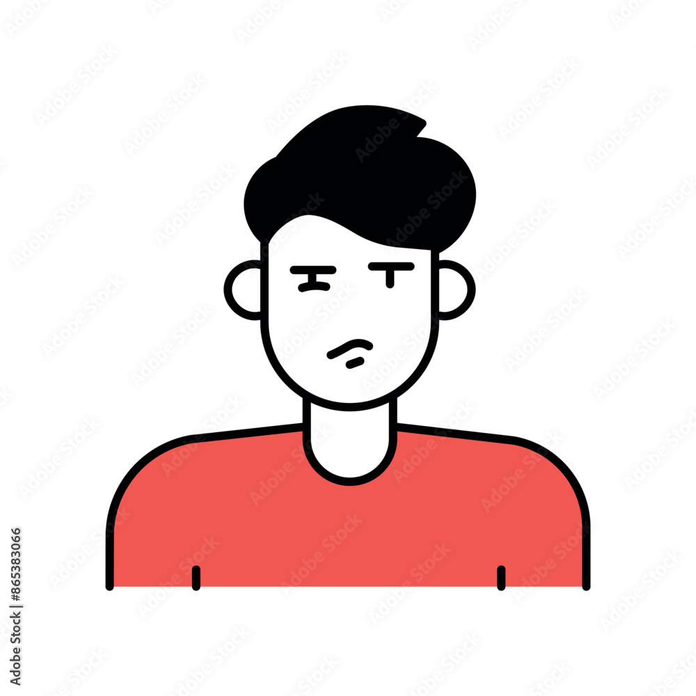 Trigeminal neuralgia line black icon. Sign for web page, mobile app, Trigeminal neuralgia line black icon. Sign for web page, mobile app,