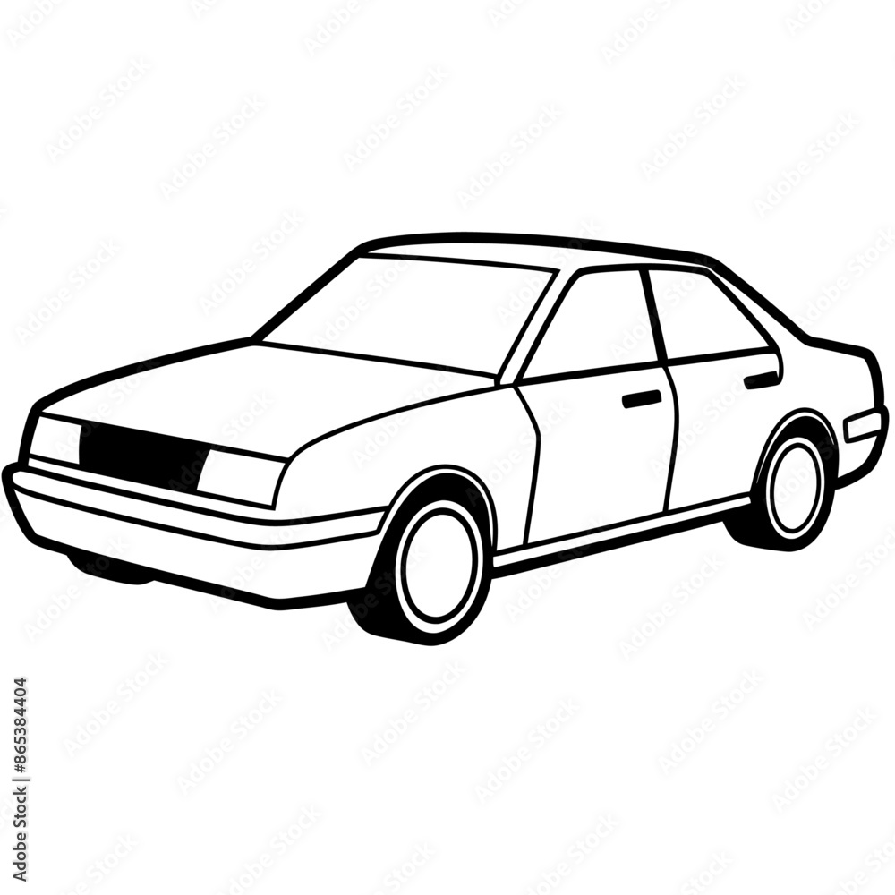 car outline coloring book page line art illustration digital drawing car outline coloring book page line art illustration digital drawing