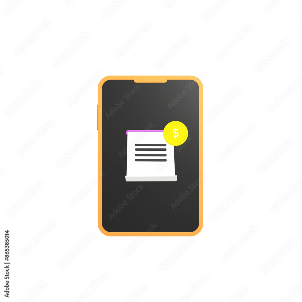3d illustration icon of phone for business 3d illustration icon of phone for business