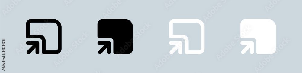 Login icon set in black and white. Sign in symbol vector illustration. Login icon set in black and white. Sign in symbol vector illustration.