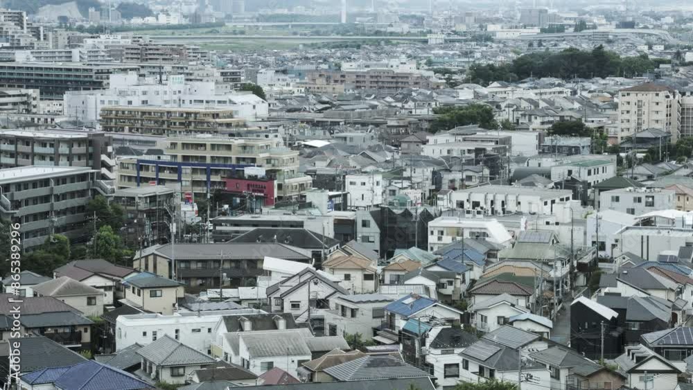 A Large Number of Houses in a Cities Residential Area | Tokyo, Japan A Large Number of Houses in a Cities Residential Area | Tokyo, Japan