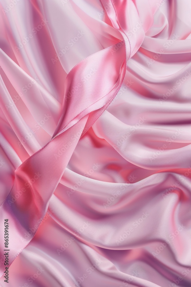 Obraz premium Pink Satin Close-Up