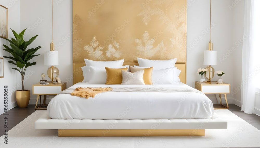 Photo interior modern design room 3d illustration