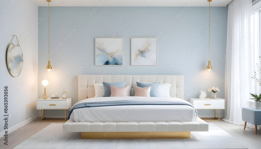 Photo interior modern design room 3d illustration Photo interior modern design room 3d illustration