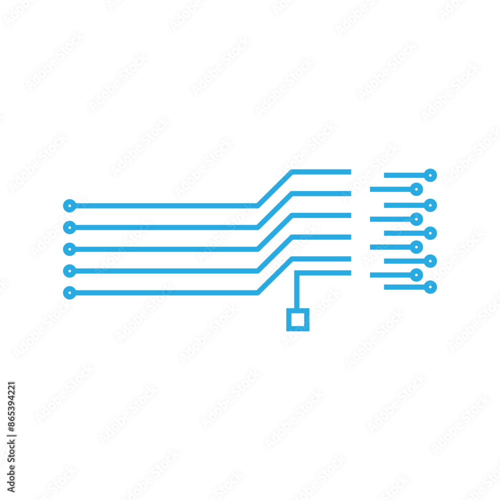 Abstract futuristic circuit board element Abstract futuristic circuit board element