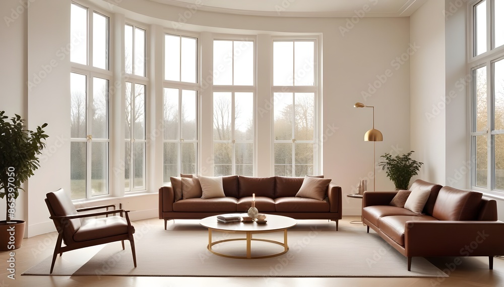 Fototapeta premium Photo interior modern design room 3d illustration