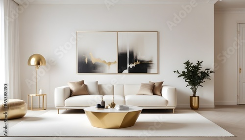 Photo interior modern design room 3d illustration