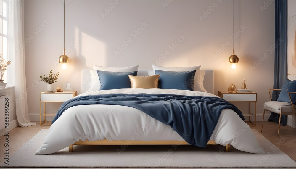 Photo interior modern design room 3d illustration Photo interior modern design room 3d illustration
