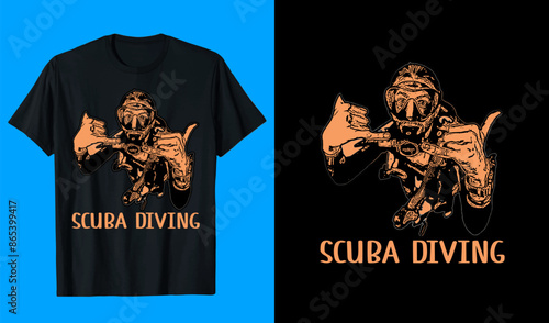 Scuba Diving T shirt  Design