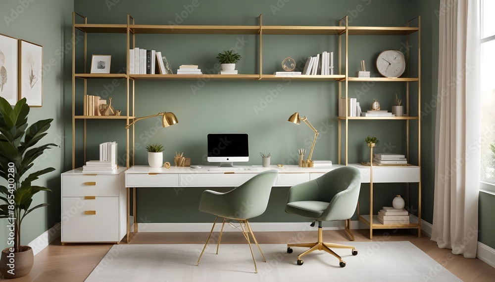 Fototapeta premium Photo interior modern design room 3d illustration