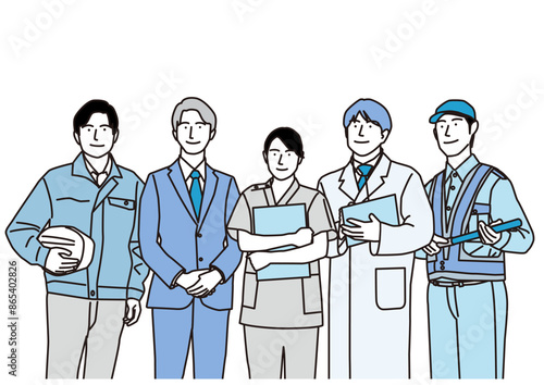 様々な職種で働く人々