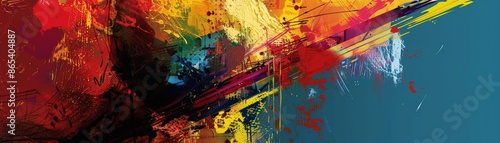 An abstract art piece featuring a visual interpretation of a powerful