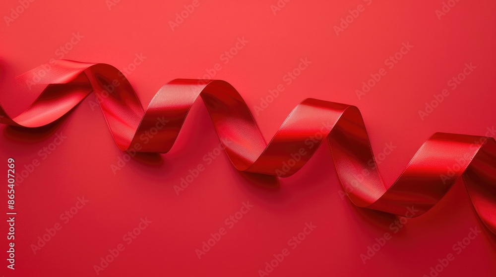 Ribbon creating a red backdrop Ribbon creating a red backdrop