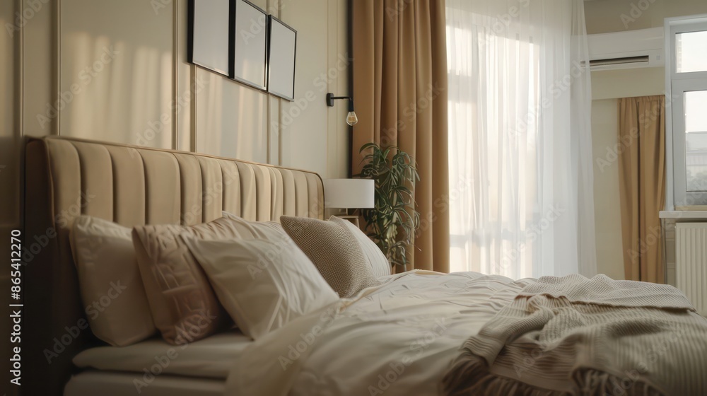 Fototapeta premium modern bedroom interior design