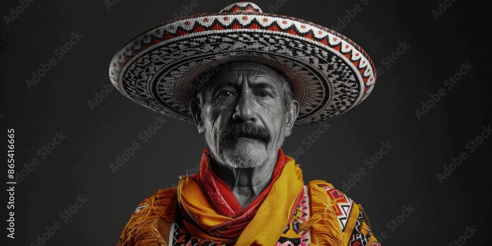 Obraz premium Man with sombrero